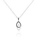 Collier Meta Argent Blanc Oxyde De Zirconium - Colliers avec pierres Femme | Marc Orian