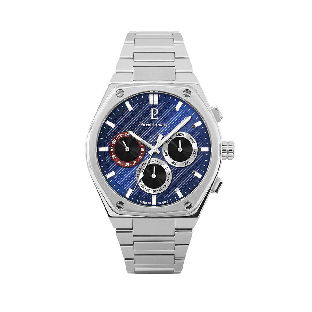 Montre Pierre Lannier Copilote Bleu - Montres étanches Homme | Marc Orian