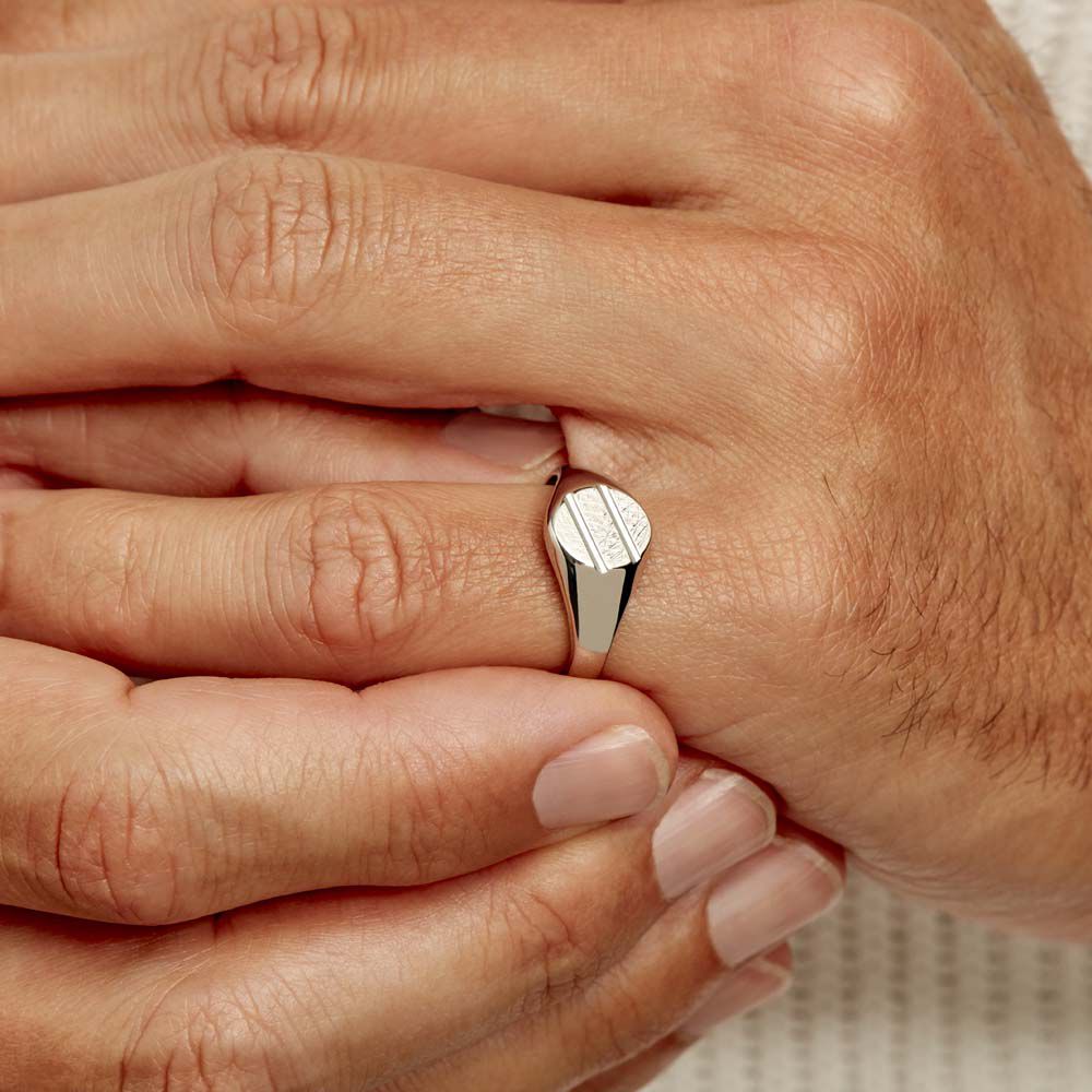 Chevalière Kety Argent Blanc - Bijoux fantaisie Famille | Marc Orian