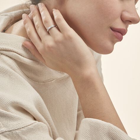 Bague Solitaire Aramis Or Blanc Diamant - Bagues Solitaire Femme | Marc Orian