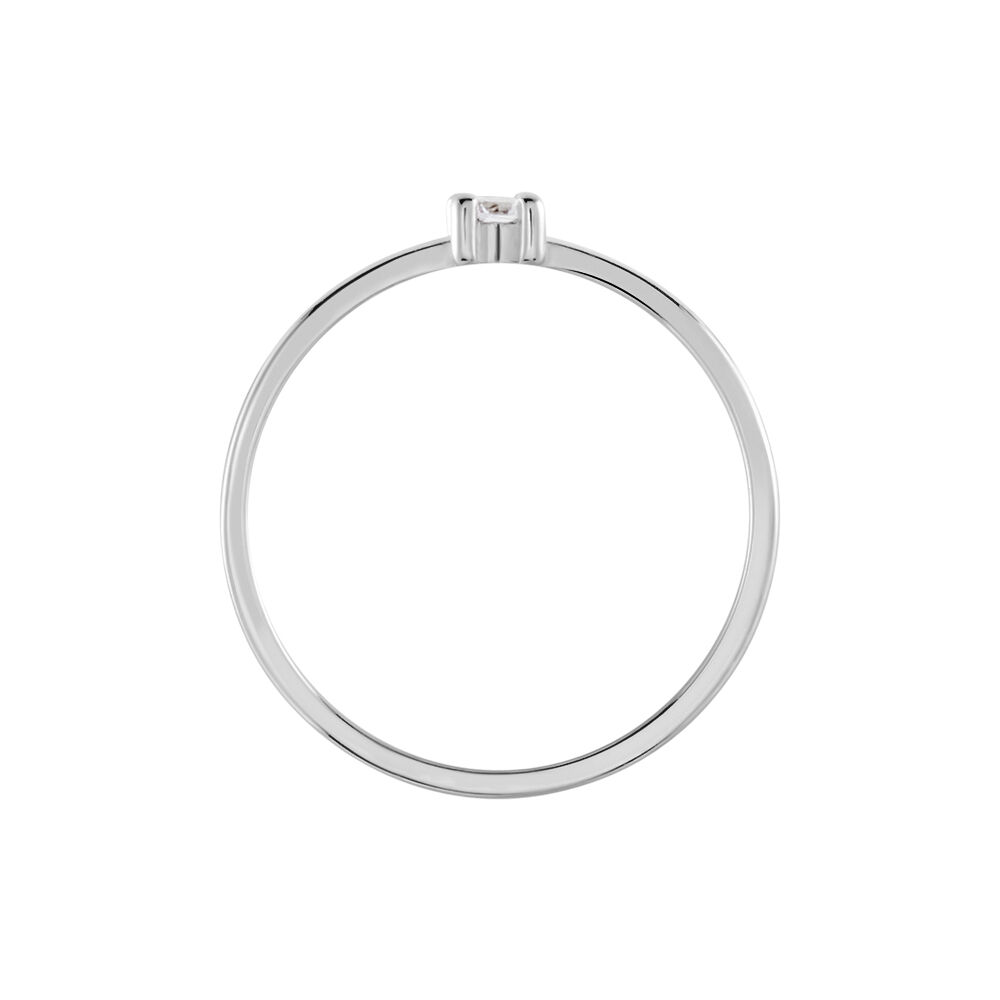 Bague Solitaire 1er Solitaire Argent Blanc Oxyde De Zirconium - Solitaires Femme | Marc Orian