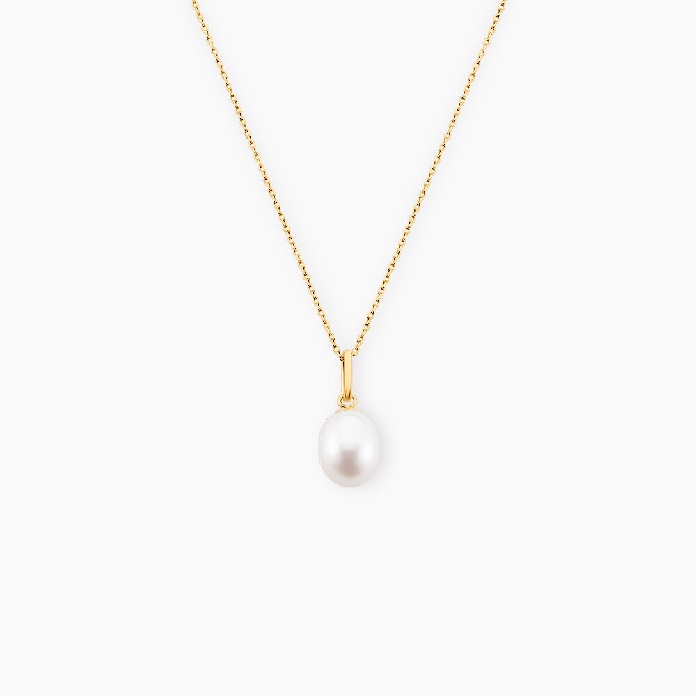 Pendentif Yoela Or Jaune Perle De Culture - Parures de mariage Femme | Marc Orian