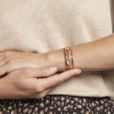 Bracelet Jonc Azat Acier Jaune - Bracelets jonc Femme | Marc Orian