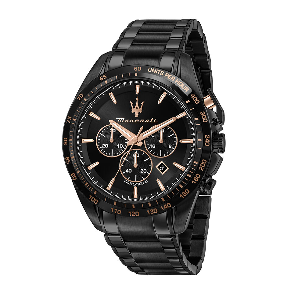 Montre Maserati Traguardo Noir - Montres étanches Homme | Marc Orian