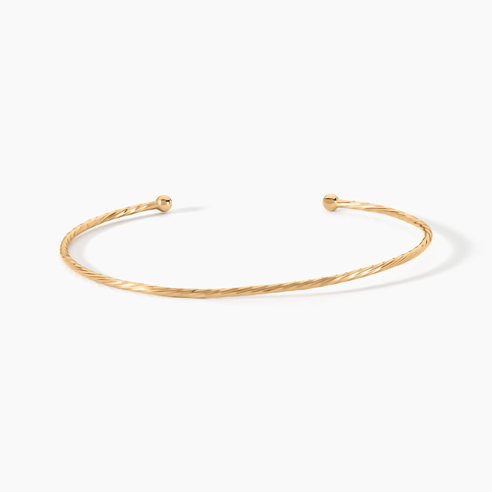Bracelet Jonc Intertwined Plaqué Or Jaune - Bracelets joncs Femme | Marc Orian