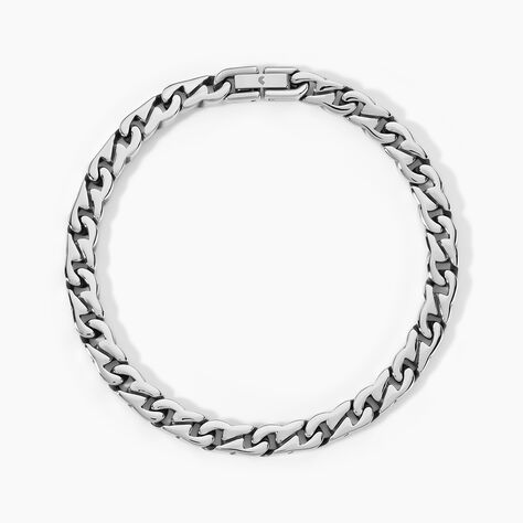 Bracelet Jourdan Rex Acier Argent&eacute; - Bracelets cha&icirc;nes Homme | Marc Orian