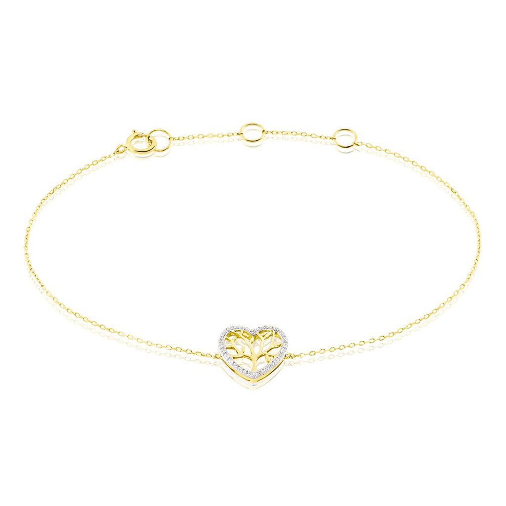 Bracelet Or Jaune Douglasa Diamants - Bracelets cha&icirc;nes Femme | Marc Orian