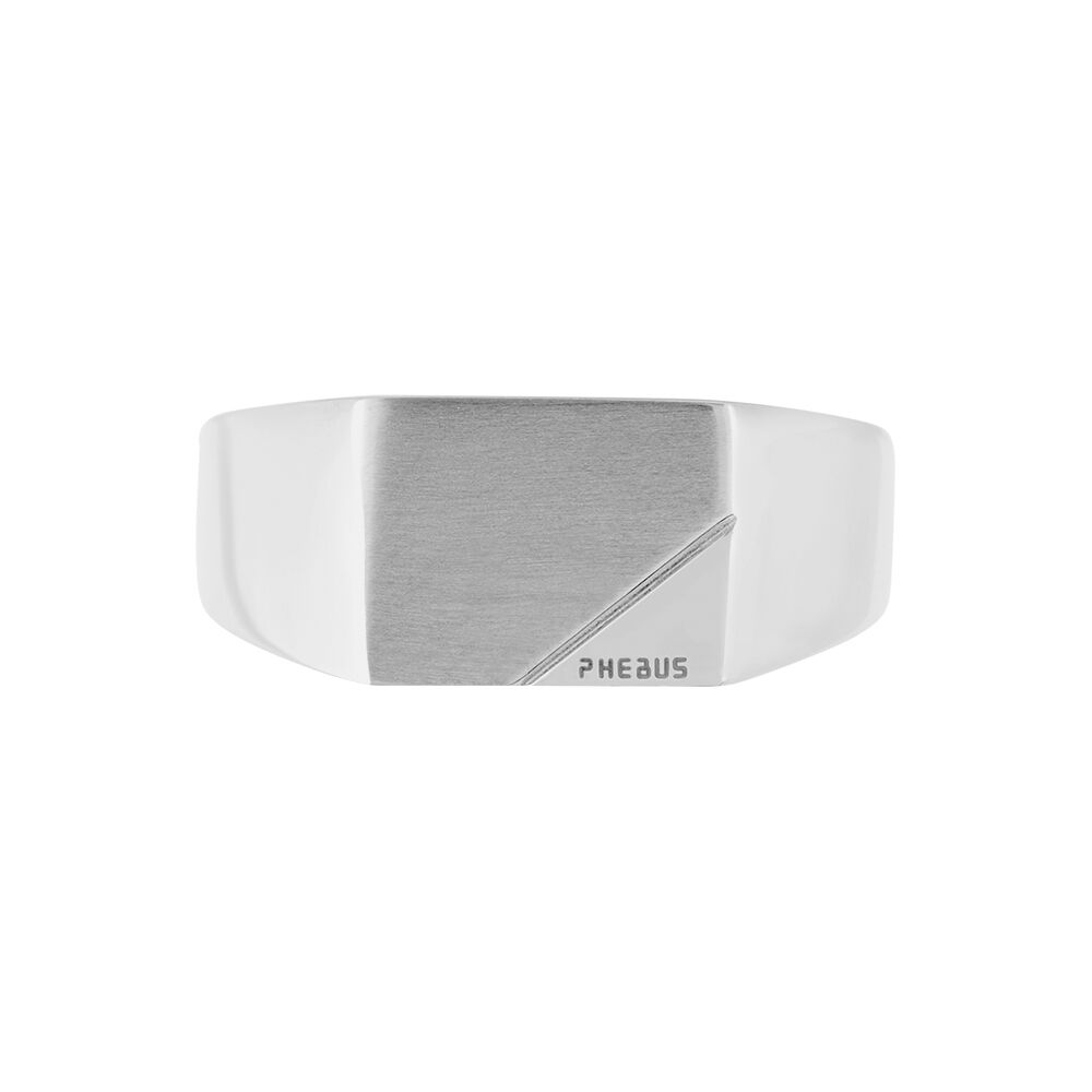 Bague Phebus Him Auxence Acier Blanc - Bijoux personnalisés Homme | Marc Orian