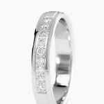 Alliance Serti Pave Or Blanc Diamant - Alliances duo Unisex | Marc Orian