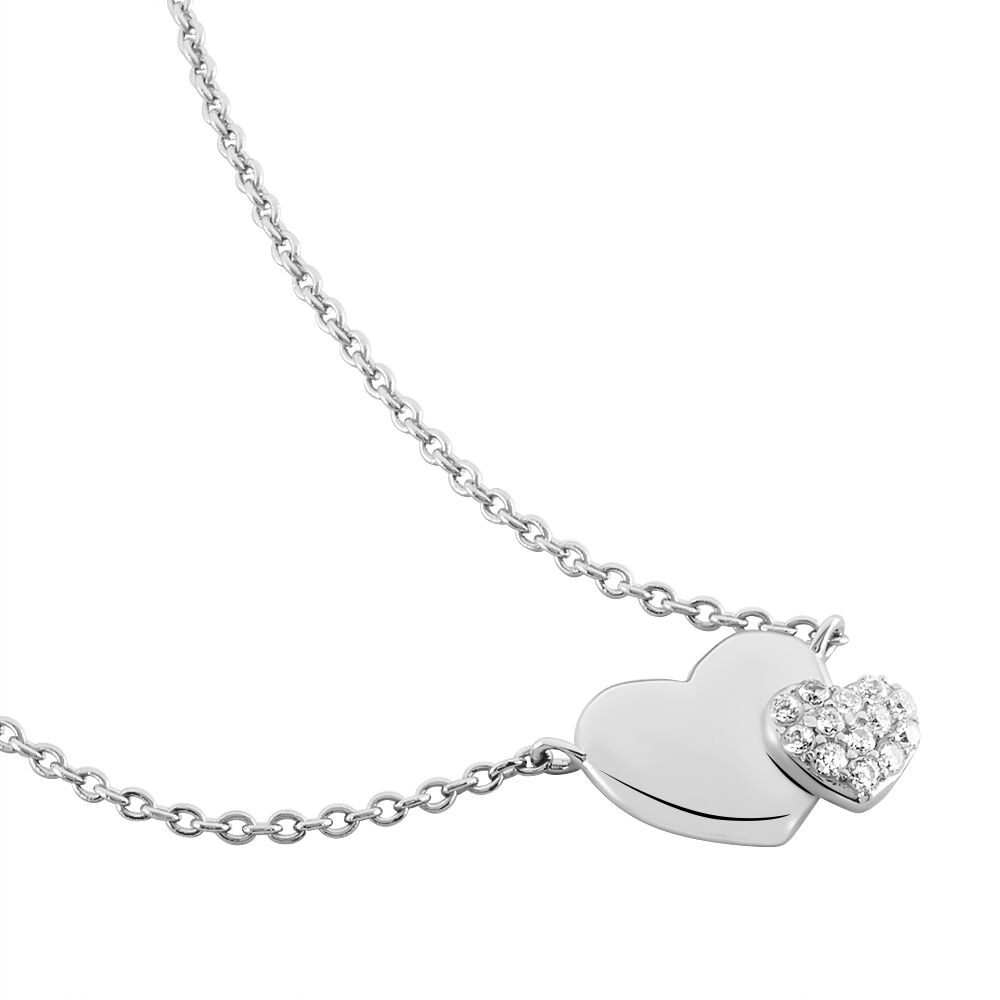 Collier Flamen Argent Blanc Oxyde De Zirconium - Colliers avec pierres Femme | Marc Orian