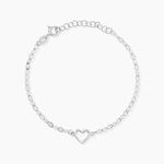Bracelet Argent Blanc Hariane - Bracelets fantaisie Femme | Marc Orian