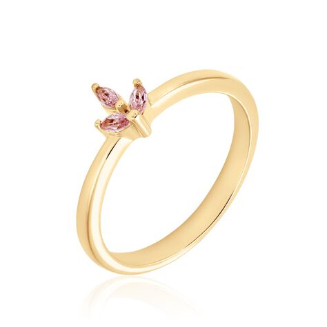 Bague Erma Plaqué Or Doré Oxyde De Zirconium - Bagues avec pierre Femme | Marc Orian