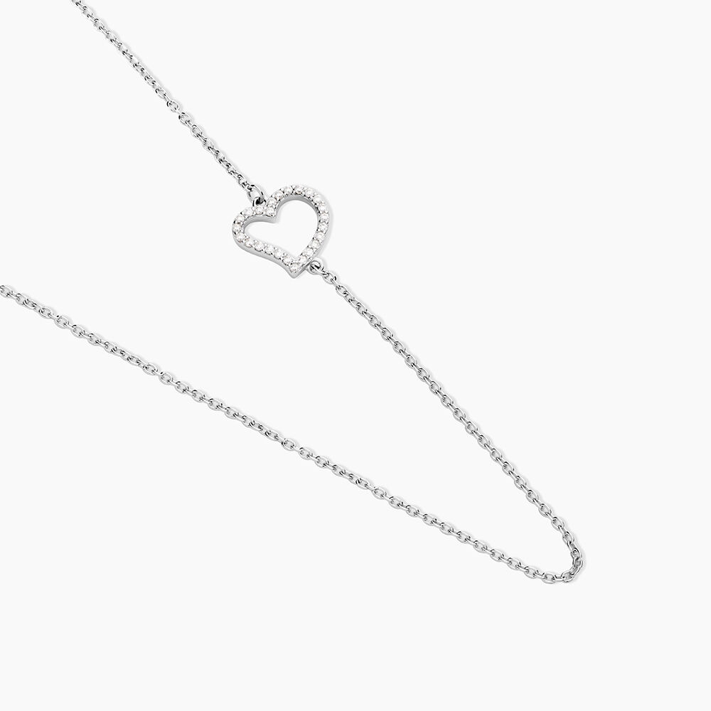 Collier Tahis Argent Blanc Oxyde De Zirconium - Colliers avec pierres Femme | Marc Orian