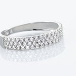 Alliance Lison Or Blanc Oxyde De Zirconium - Bagues avec pierre Femme | Marc Orian