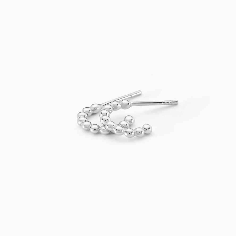 Créoles Aika Argent Blanc - Créoles Femme | Marc Orian