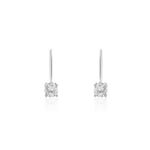 Boucles D'oreilles Dormeuses Argent Blanc Viventiol Oxyde De Zirconium - Boucles d'oreilles pampille Femme | Marc Orian