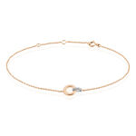 Bracelet Melynda Or Rose Diamant - Bracelets cha&icirc;nes Femme | Marc Orian