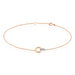Bracelet Melynda Or Rose Diamant - Bracelets chaînes Femme | Marc Orian
