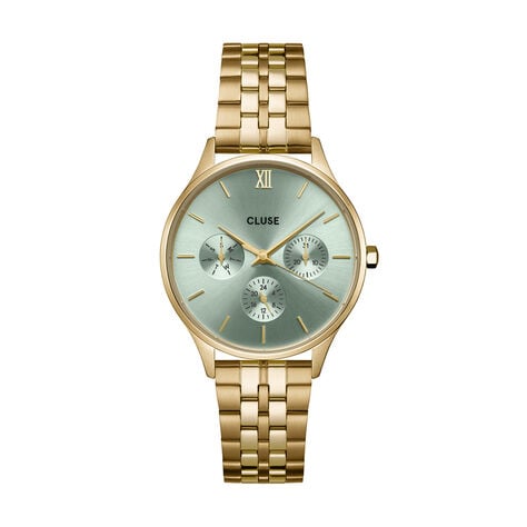 Montre Cluse Minuit Multifunction Vert - Montres &eacute;tanches Femme | Marc Orian