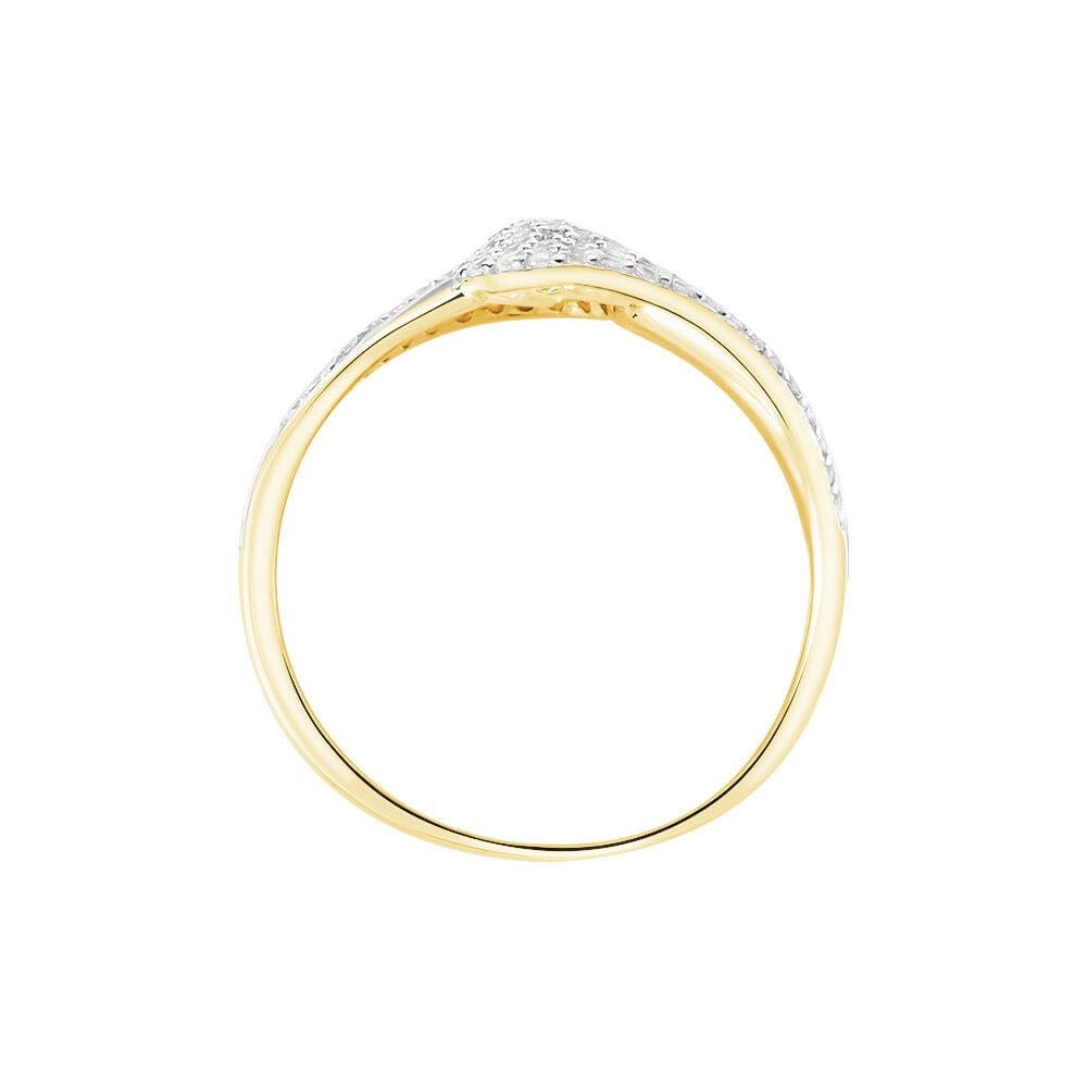 Bague Boucle D'or Or Jaune Oxyde De Zirconium - Bagues avec pierre Femme | Marc Orian