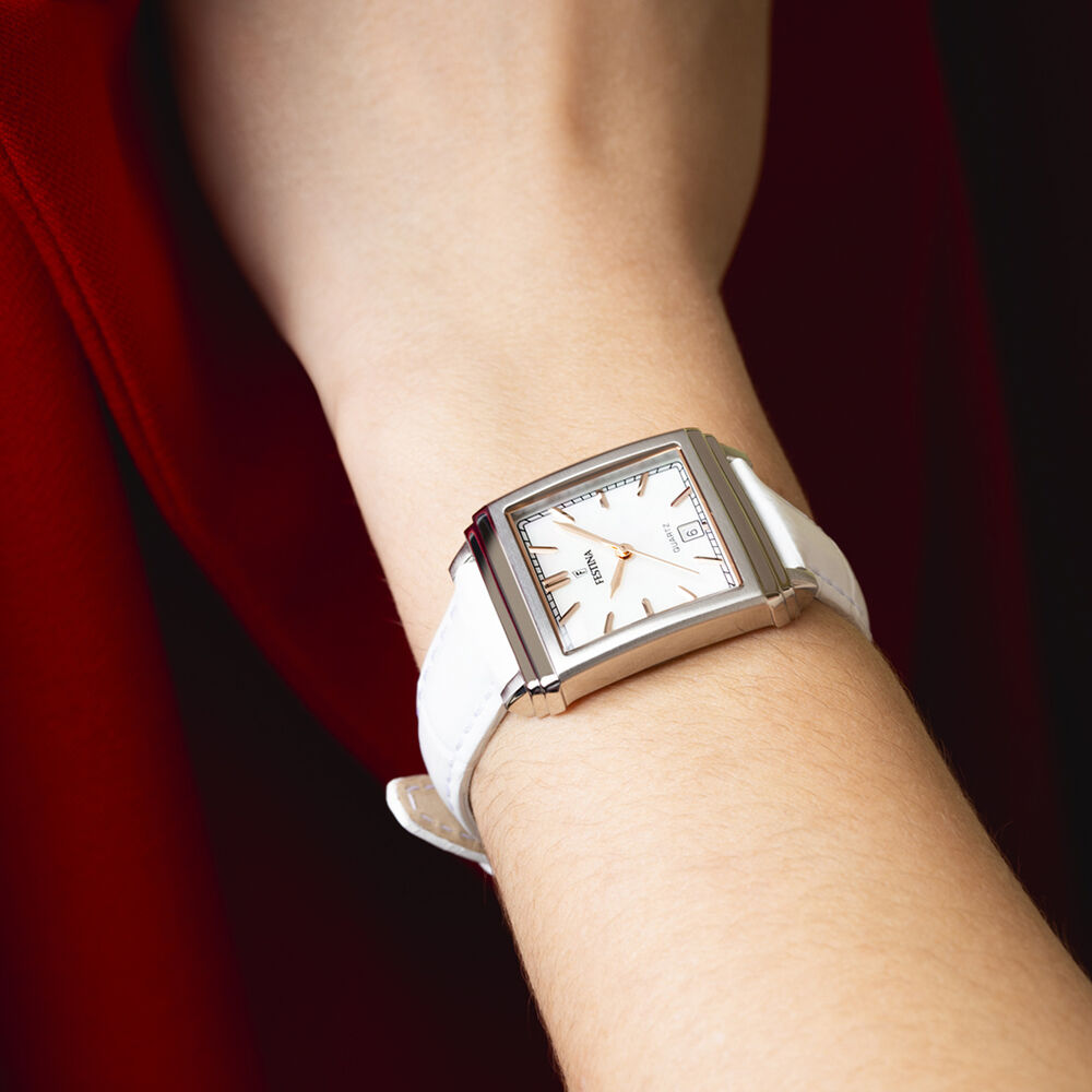 Montre Festina On The Square Nacre Blanche - Montres étanches Femme | Marc Orian