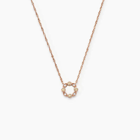 Collier Eugenie Argent Rose Oxyde De Zirconium - Colliers avec pierres  | Marc Orian