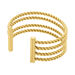 Jonc Ouvert Acier Doré Galaad - Bracelets joncs Femme | Marc Orian