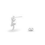 Boucles D'oreilles Puces Ivelyse Argent Blanc - Puces Femme | Marc Orian