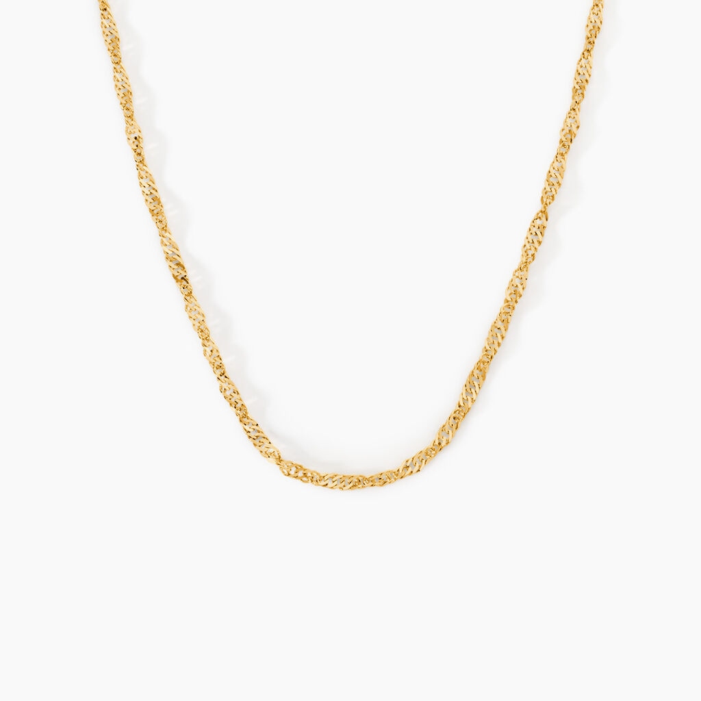 Cha&icirc;ne Imanie Maille Singapour Or Jaune - Chaines Femme | Marc Orian