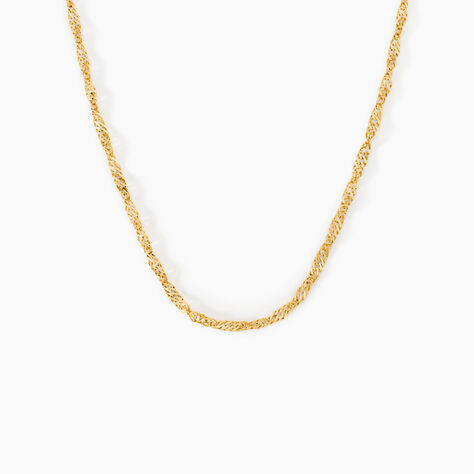 Cha&icirc;ne Imanie Maille Singapour Or Jaune - Chaines Femme | Marc Orian