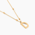 Collier Plaqu&eacute; Or Jaune Lettra - Colliers fantaisie Femme | Marc Orian