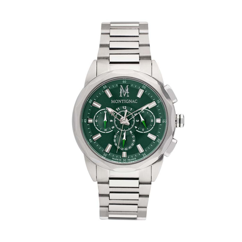Montre Montignac Round Multifonction Vert - Montres étanches Homme | Marc Orian