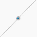 Bracelet Carren Argent Blanc Oxyde De Zirconium - Bracelets fantaisie Femme | Marc Orian