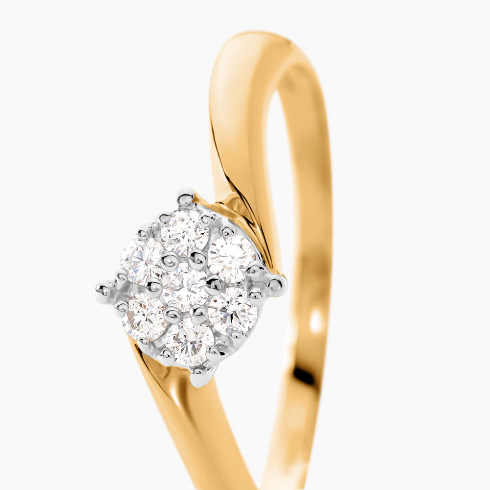 Bague Solitaire Lysia Or Jaune Diamant - Parures de mariage Femme | Marc Orian