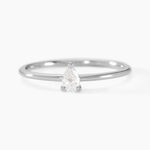 Bague Marsha Argent Blanc Diamant Synth&eacute;tique - Solitaires Femme | Marc Orian