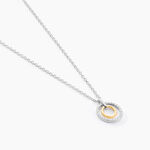 Collier Swane Or Jaune Argent Blanc Oxyde De Zirconium - Colliers avec pierres Femme | Marc Orian