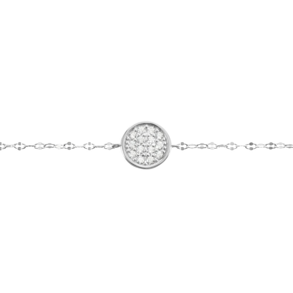 Bracelet Austen Argent Blanc Oxyde De Zirconium - Bracelets Medailles Femme | Marc Orian