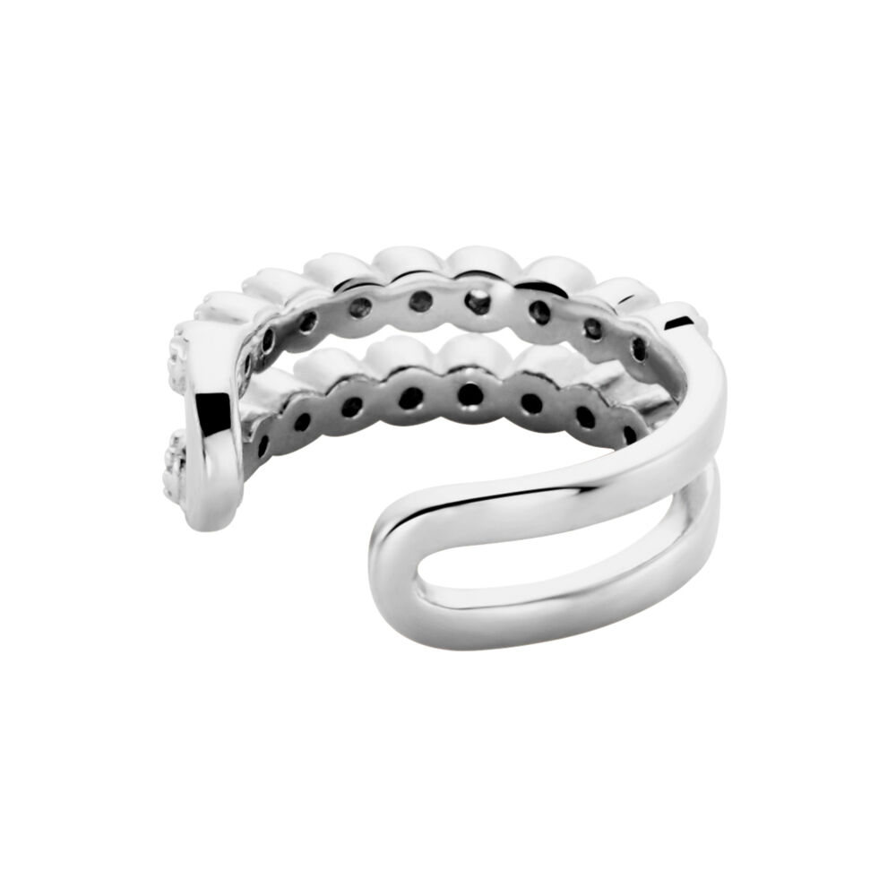 Bague D'oreille Unitaire Widar Argent Blanc Oxyde - Piercings d'oreilles Femme | Marc Orian
