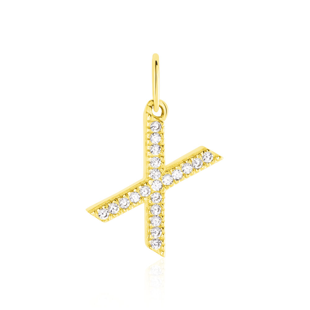 Pendentif Lettre X Or Jaune Oxyde - Pendentifs Famille | Marc Orian