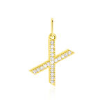 Pendentif Lettre X Or Jaune Oxyde - Pendentifs Famille | Marc Orian