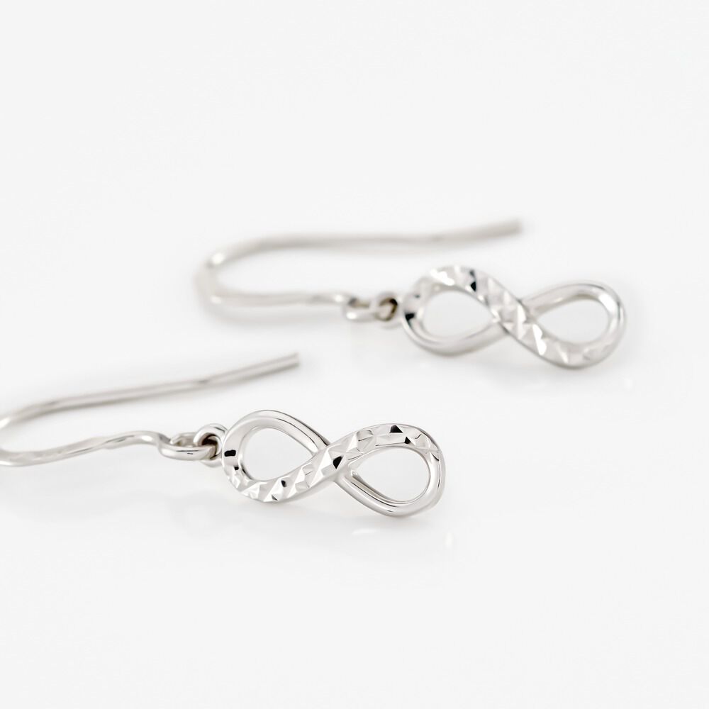 Boucles D'oreilles Pendantes Argent Blanc Teoxane - Pendantes Femme | Marc Orian