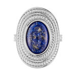 Bague Takara Argent Blanc Lapis Lazuli - Bagues de promesse Femme | Marc Orian