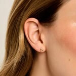 Boucles D'Oreilles Puces La&iuml;la Plaqu&eacute; Or Jaune Oxyde De Zirconium - Puces Femme | Marc Orian