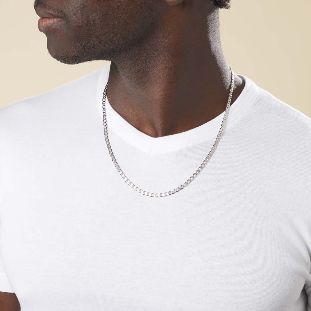 Chaîne Piato Marine Argent Blanc - Chaines Homme | Marc Orian
