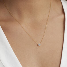 Collier Victoria Ld Or Jaune Diamant Synthetique - Colliers Femme | Marc Orian