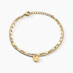 Bracelet Eva Acier Jaune - Bracelets Medailles Femme | Marc Orian
