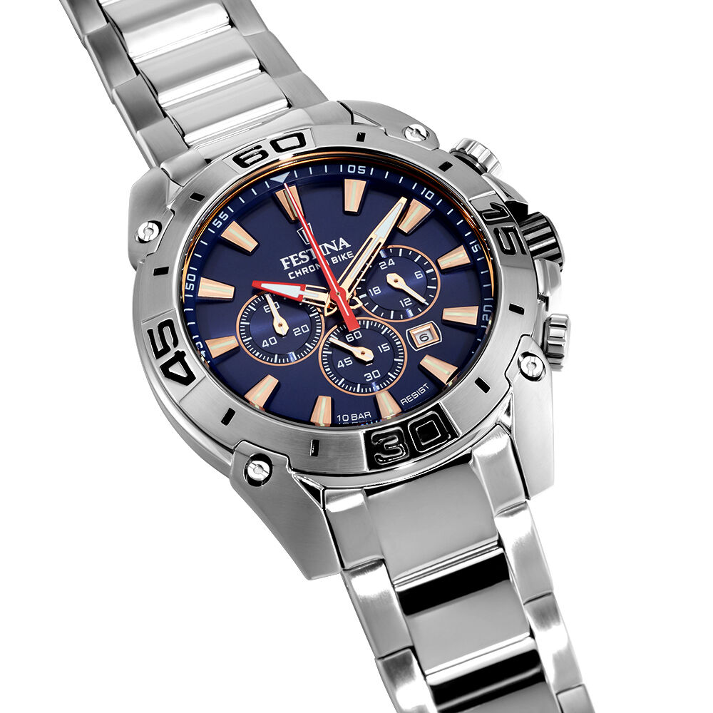 Montre Festina Chrono Bike Bleu - Montres chronographes Homme | Marc Orian