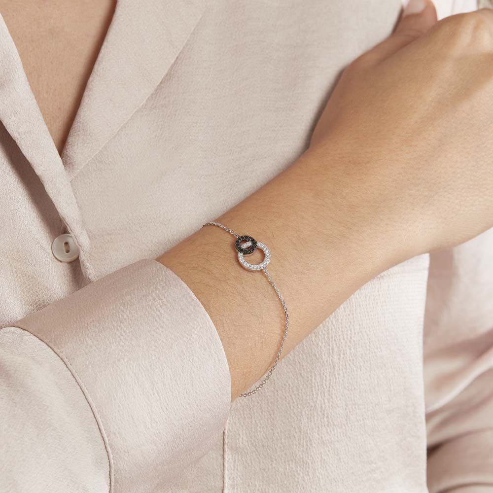 Bracelet Diana Argent Blanc Oxyde De Zirconium - Bracelets chaînes Femme | Marc Orian