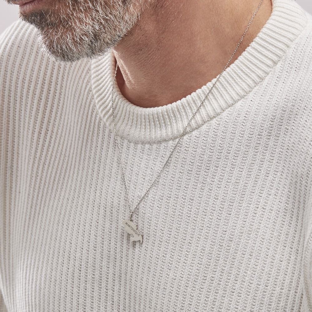 Pendentif Thea Argent Blanc - Pendentifs Famille | Marc Orian
