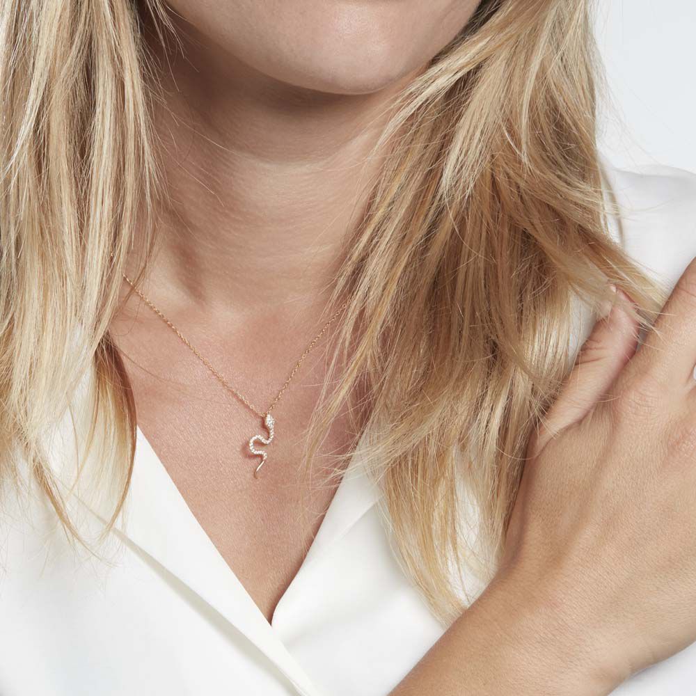 Collier Alvina Or Jaune Oxyde De Zirconium - Colliers avec pierres Femme | Marc Orian